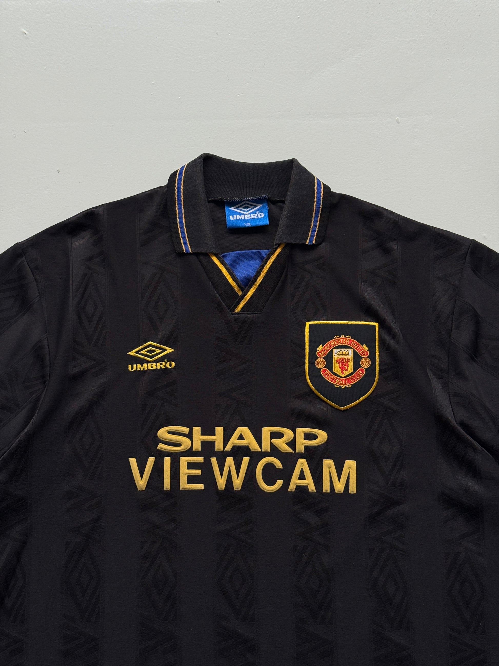 Umbro Manchester United Sharp Viewcam 90's Vintage Away Football Shirt - 2XL