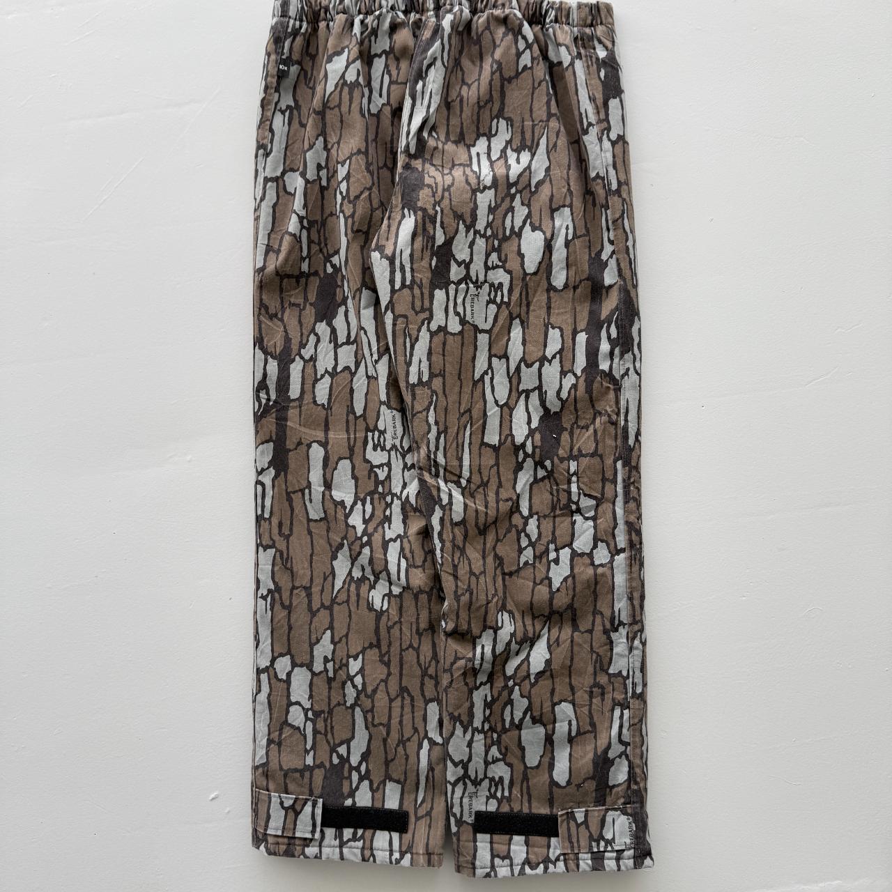 Tree Bark Gortex Camo 90s Cargo Pants - 36" x 30"