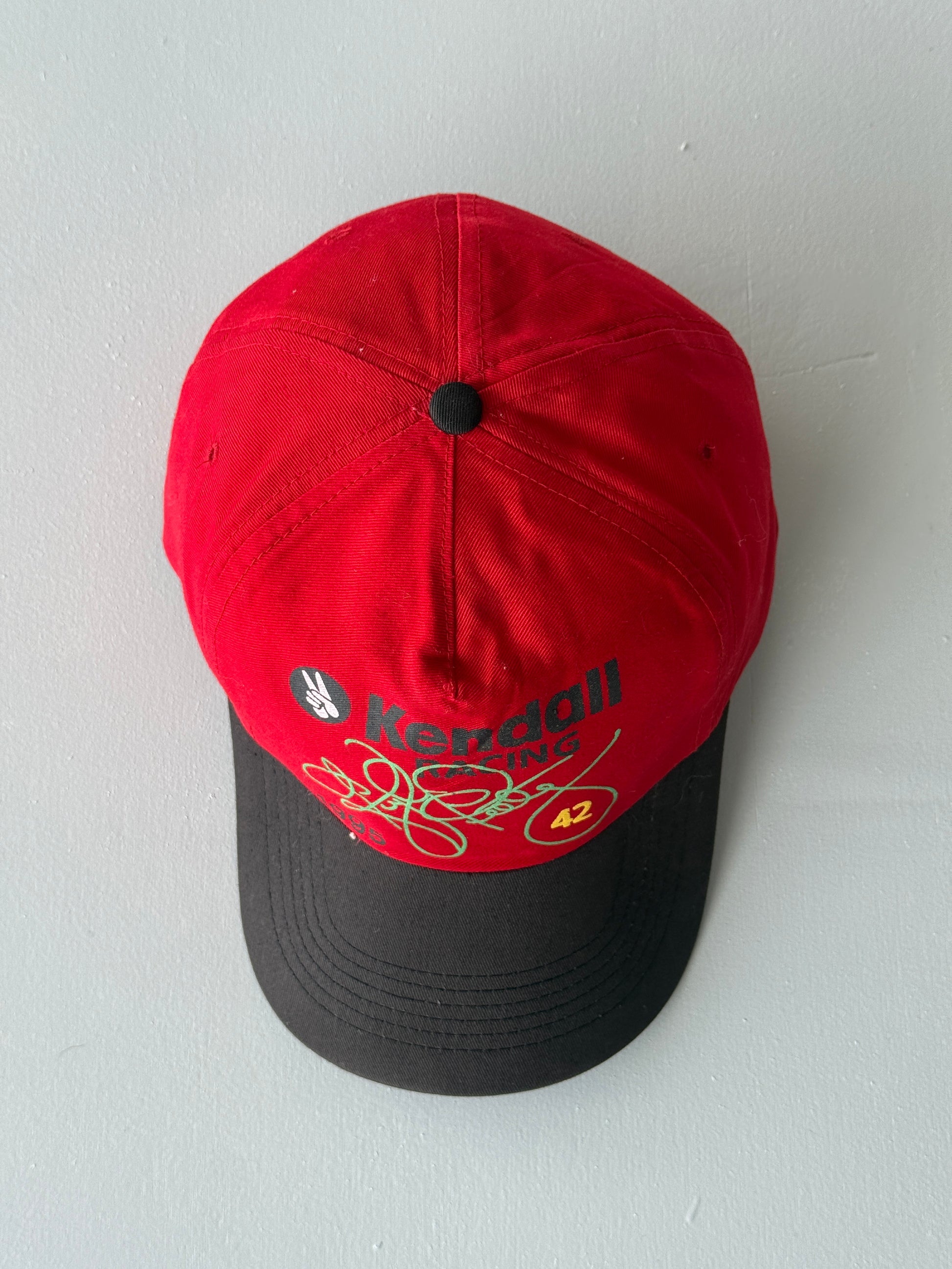 Red / Black Kendall Racing 90's Vintage SnapBack Trucker Cap