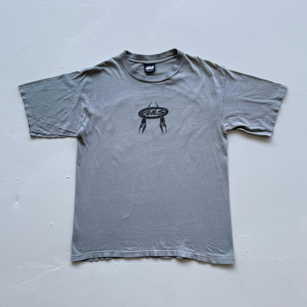 Blue Green Overdyed G&S 00's Graphic Vintage T-shirt - Large