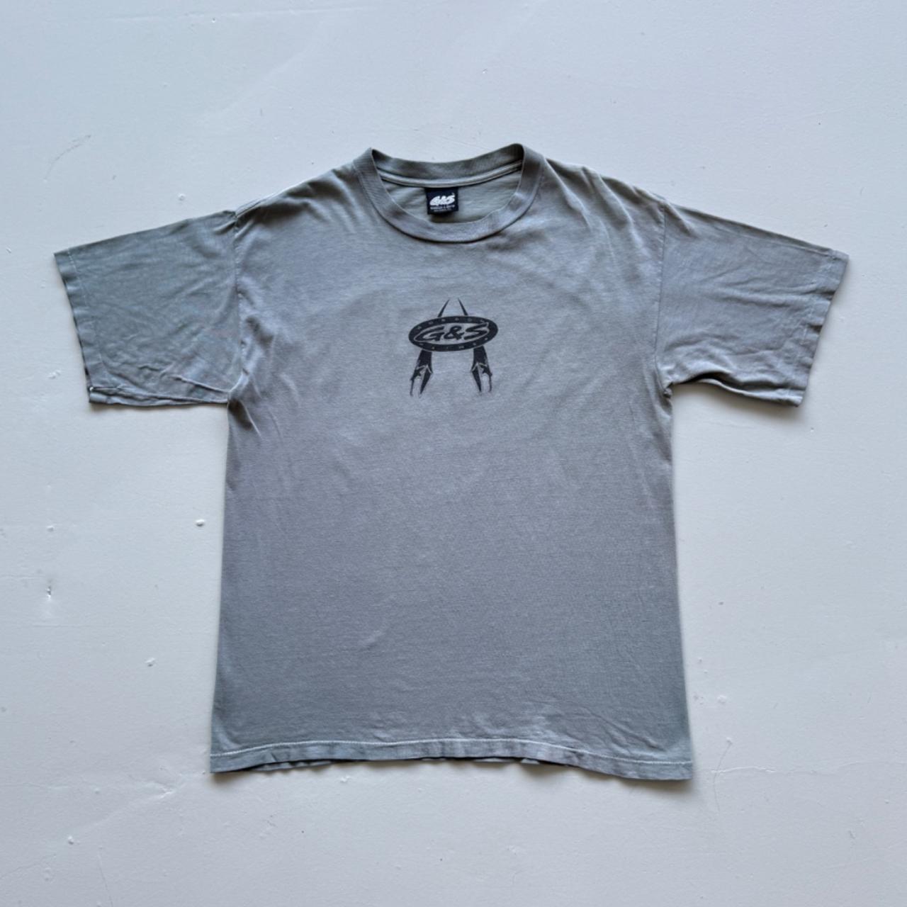 Blue Green Overdyed G&S 00's Graphic Vintage T-shirt - Large