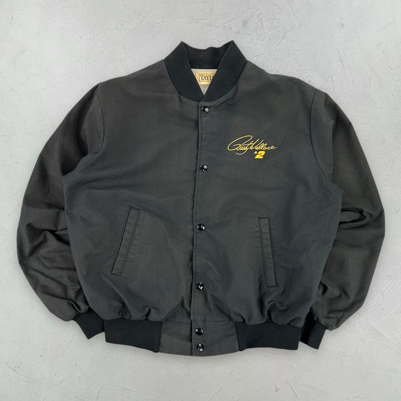 NASCAR 90s vintage black bomber jacket - Medium