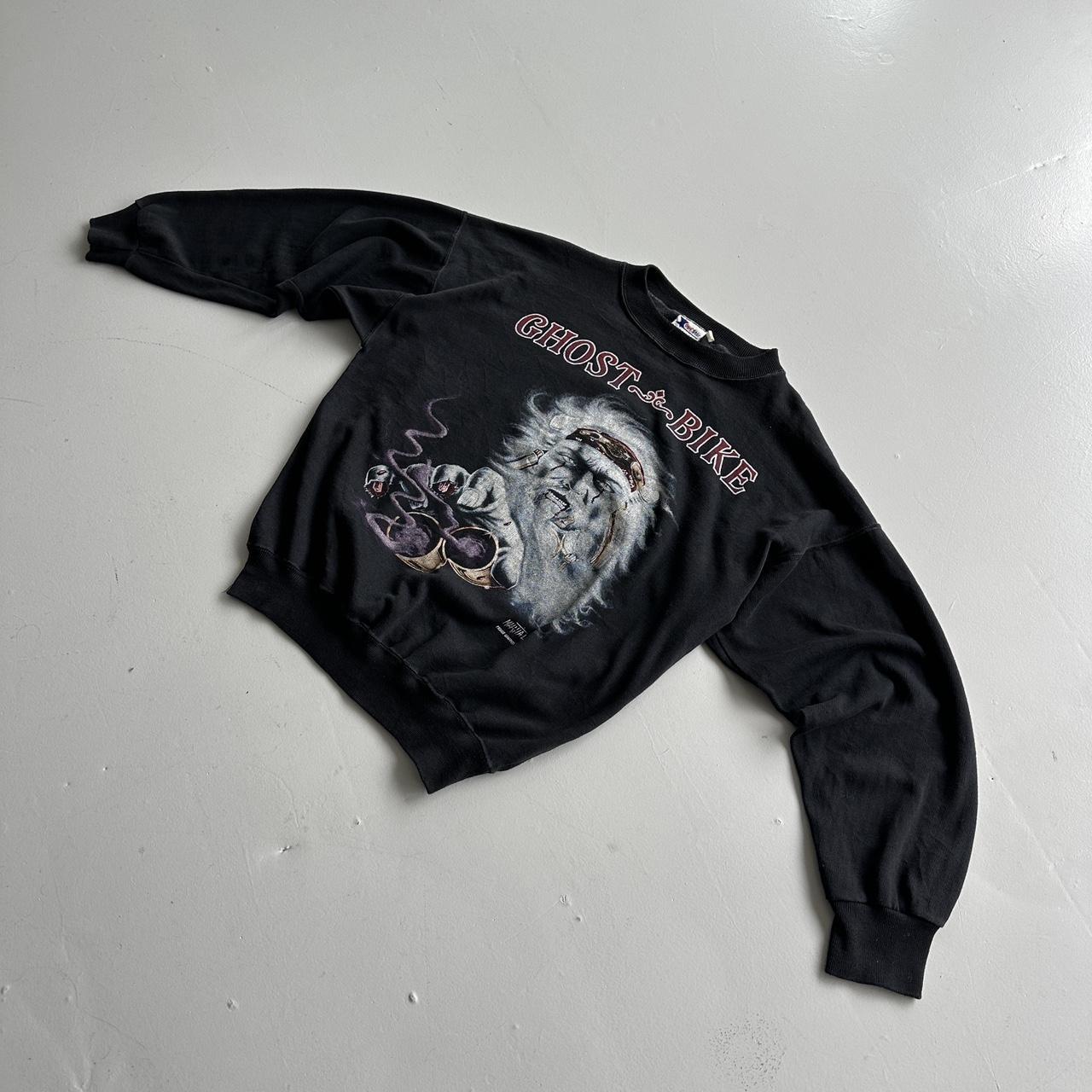 Black Ghost Bike Vintage Graphic Sweatshirt - Large