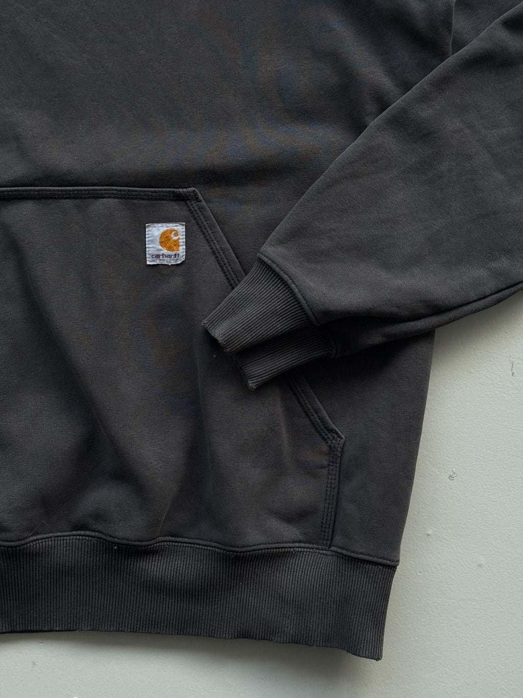 Carhartt Original Fit Faded Black Vintage Hoodie - XL
