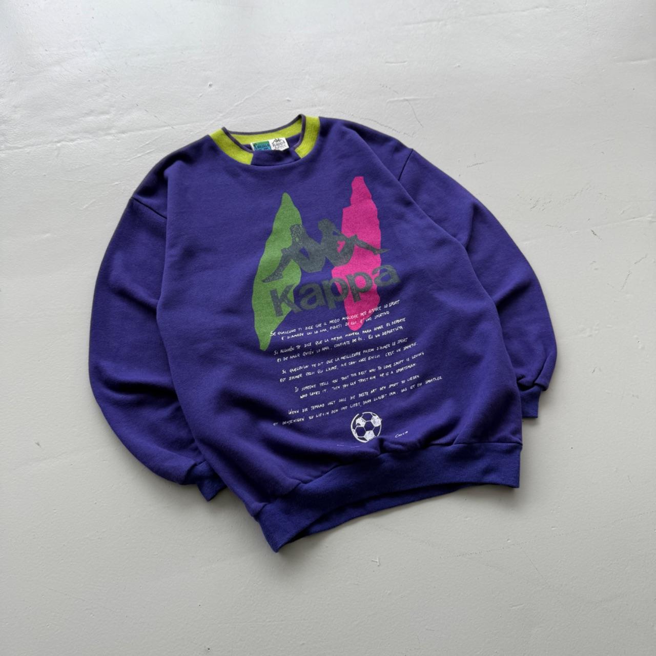 Purple Kappa 90's Deadstock Graphic Sweatshirt - Kids 6-8