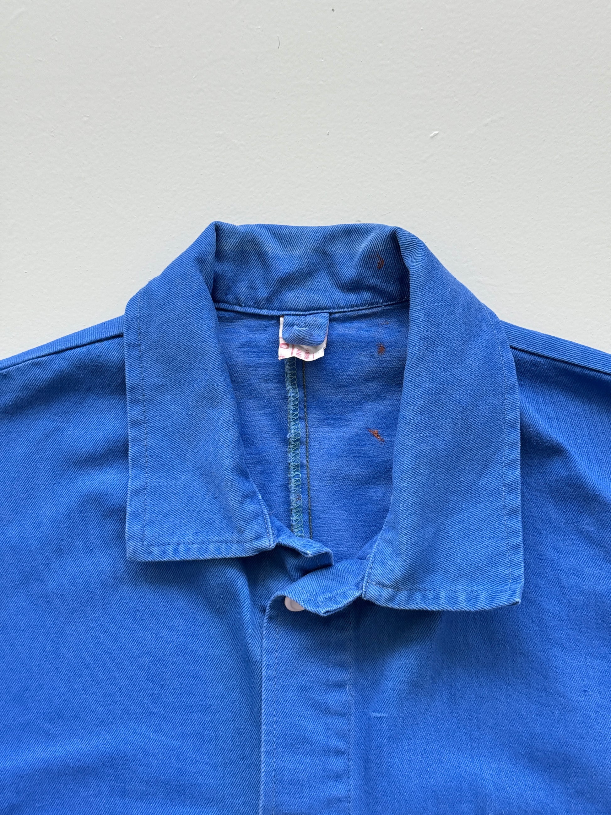 Lapis Blue French Chore Jacket 90's Vintage Workwear CH202 - Medium