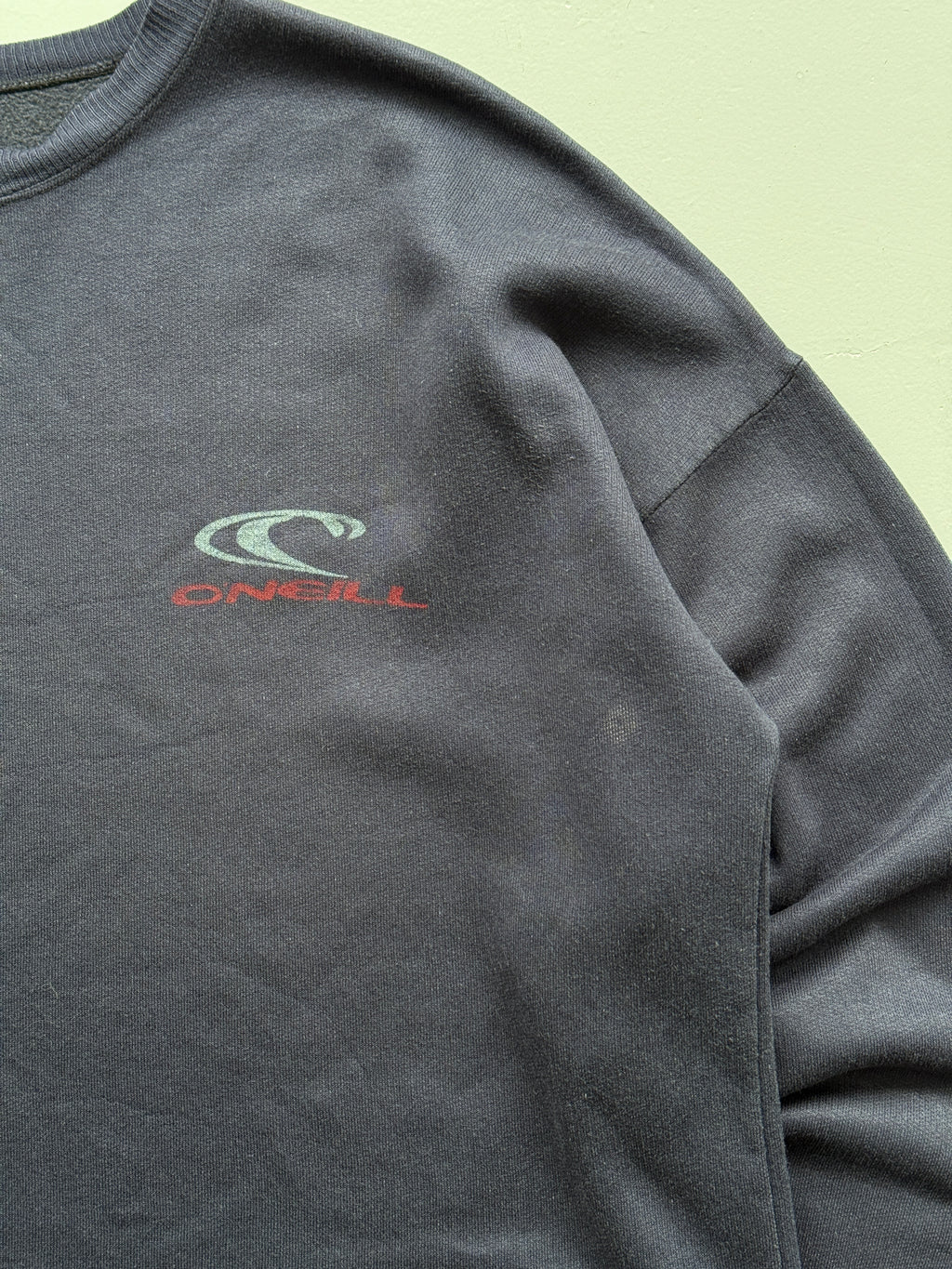 Navy Blue O'Neill 90's Vintage Surfer Graphic Sweatshirt Jumper - Large