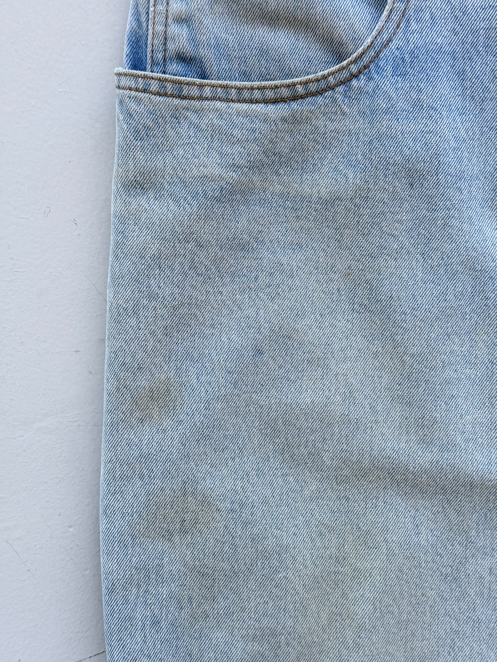 Light Blue HID 90's Vintage Baggy Hip Hop Carpenter Denim Shorts - W32 x L10.5