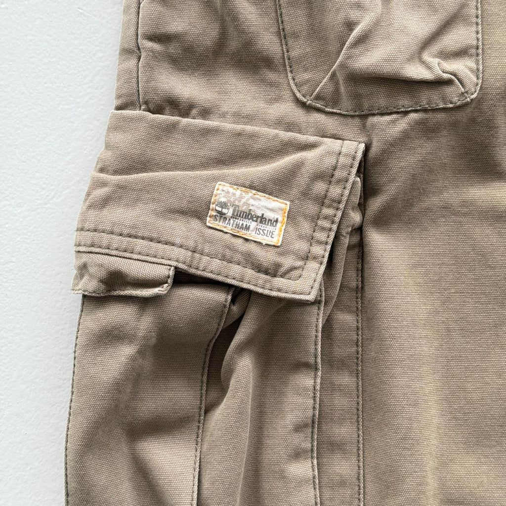 Tan Timberland Cotton 00’s Cargo Shorts - 32"