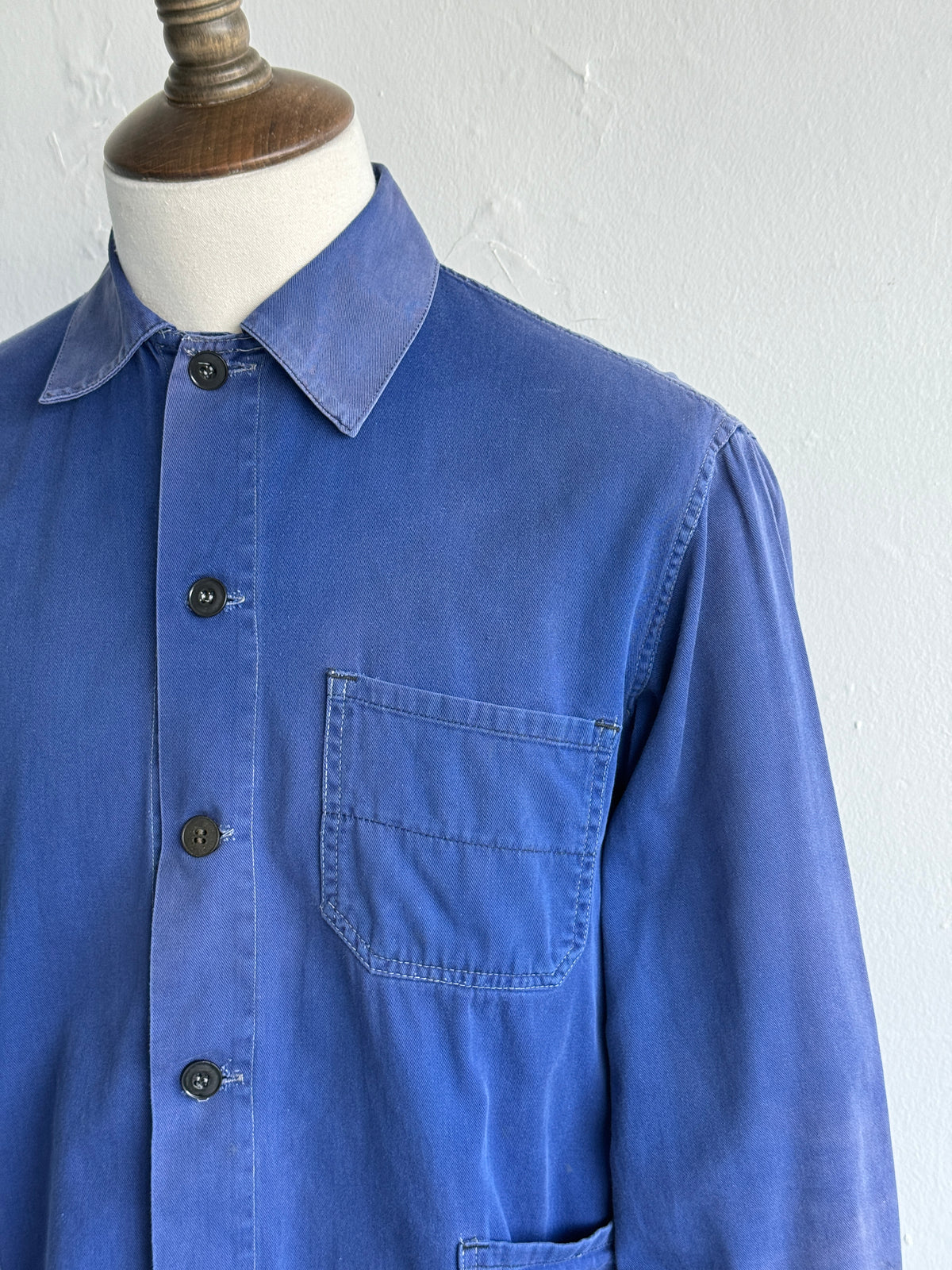Blue French 1950s/60s Vintage Workwear Chore Jacket CH500 - XS