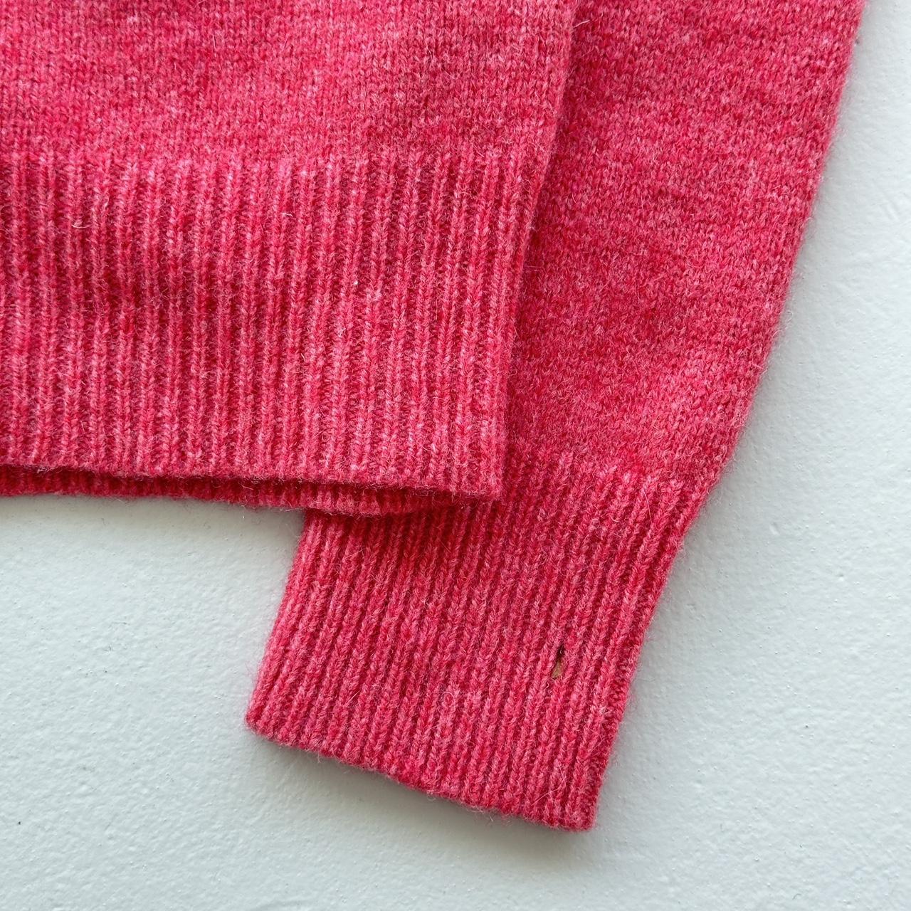 Pink Woollen Polo Ralph Lauren Vintage Crewneck Sweatshirt - Womens Medium Size 10