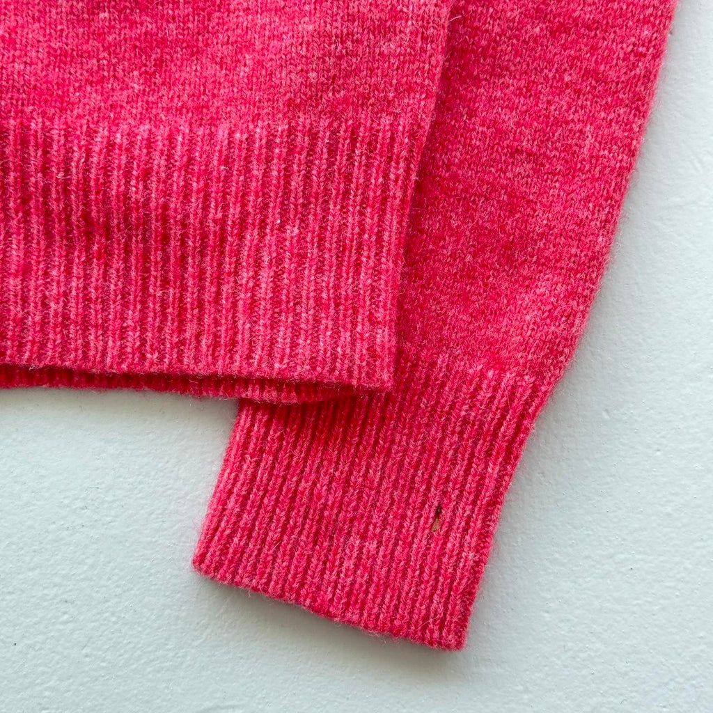 Pink Woollen Polo Ralph Lauren Vintage Crewneck Sweatshirt - Womens Medium Size 10