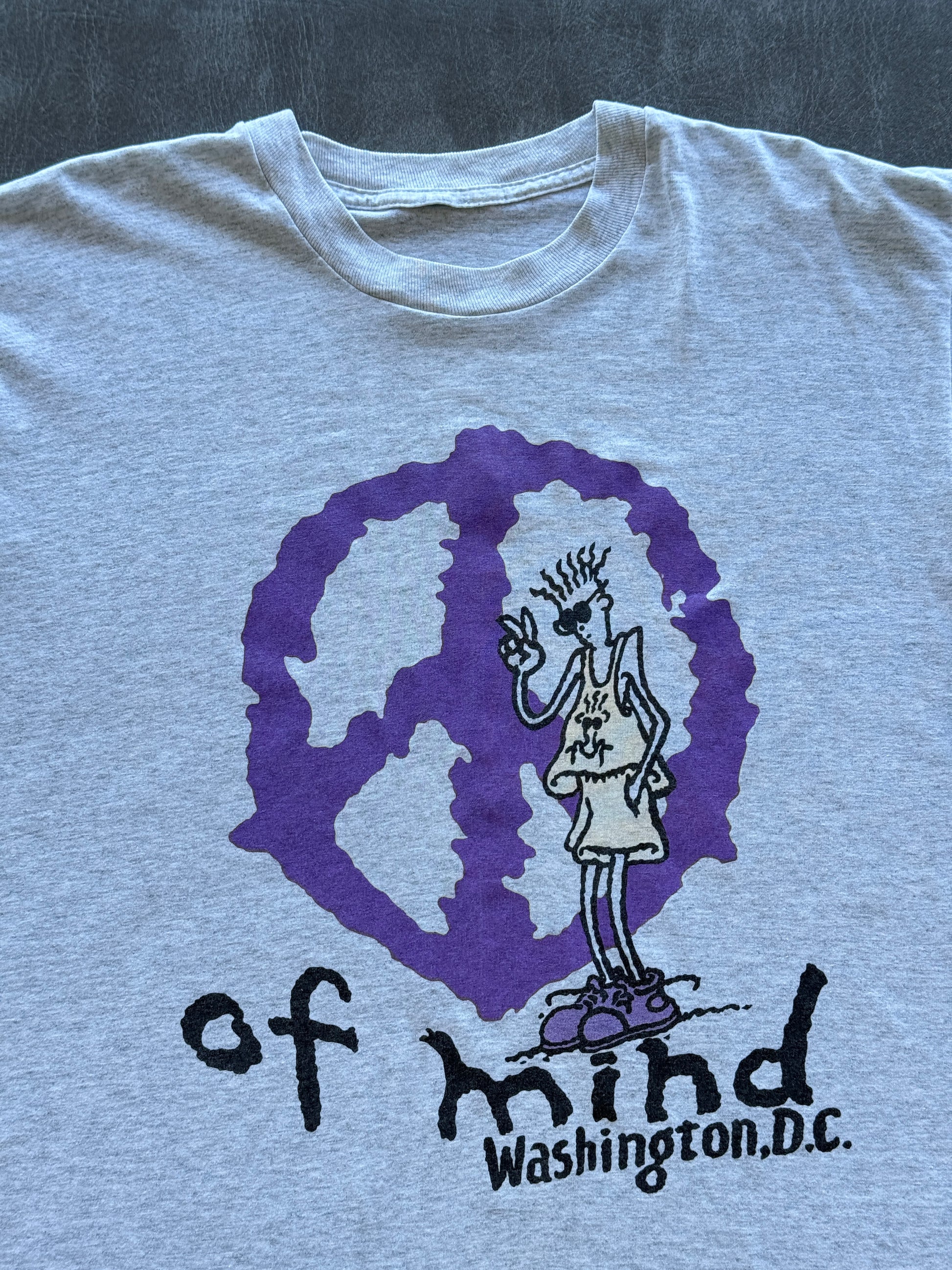 Grey Of Mind Washington D.C. 90's Vintage Single Stitch Graphic T-Shirt - Large
