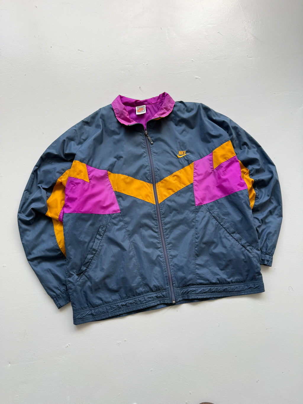 Nike Colour Block Made in Malaysia 90's Vintage Track Jacket - Medium