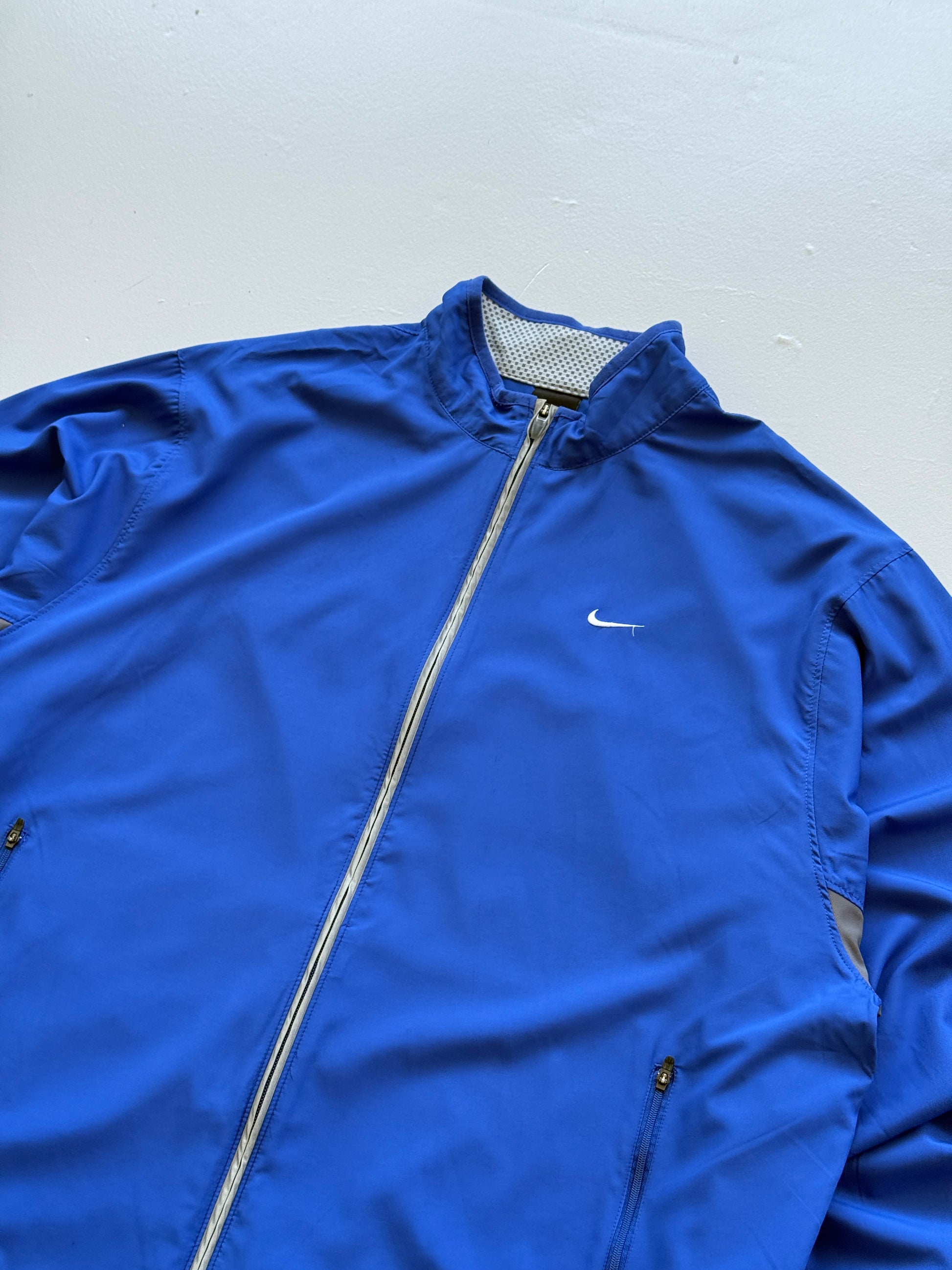 Nike Blue Running 00's Vintage Windbreaker Jacket - XL