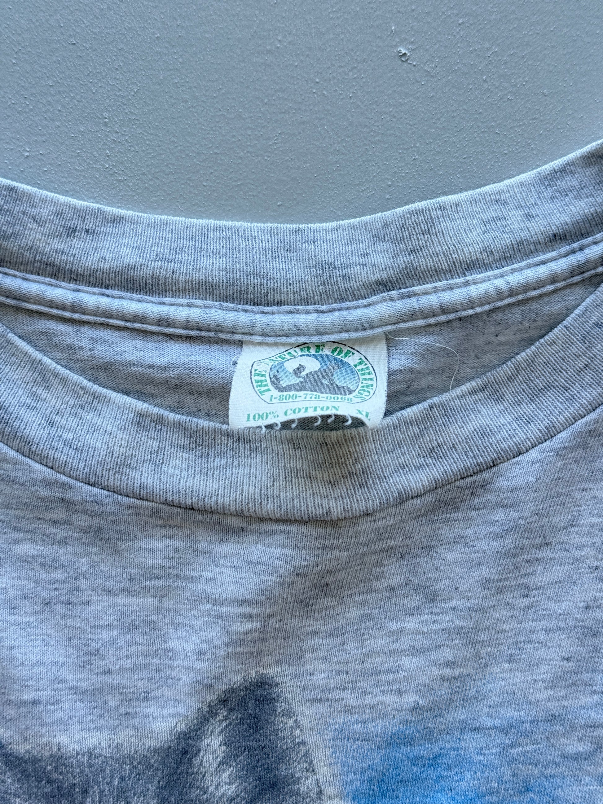 White Wolf Single Stitch 90's Vintage Nature T-Shirt - XL