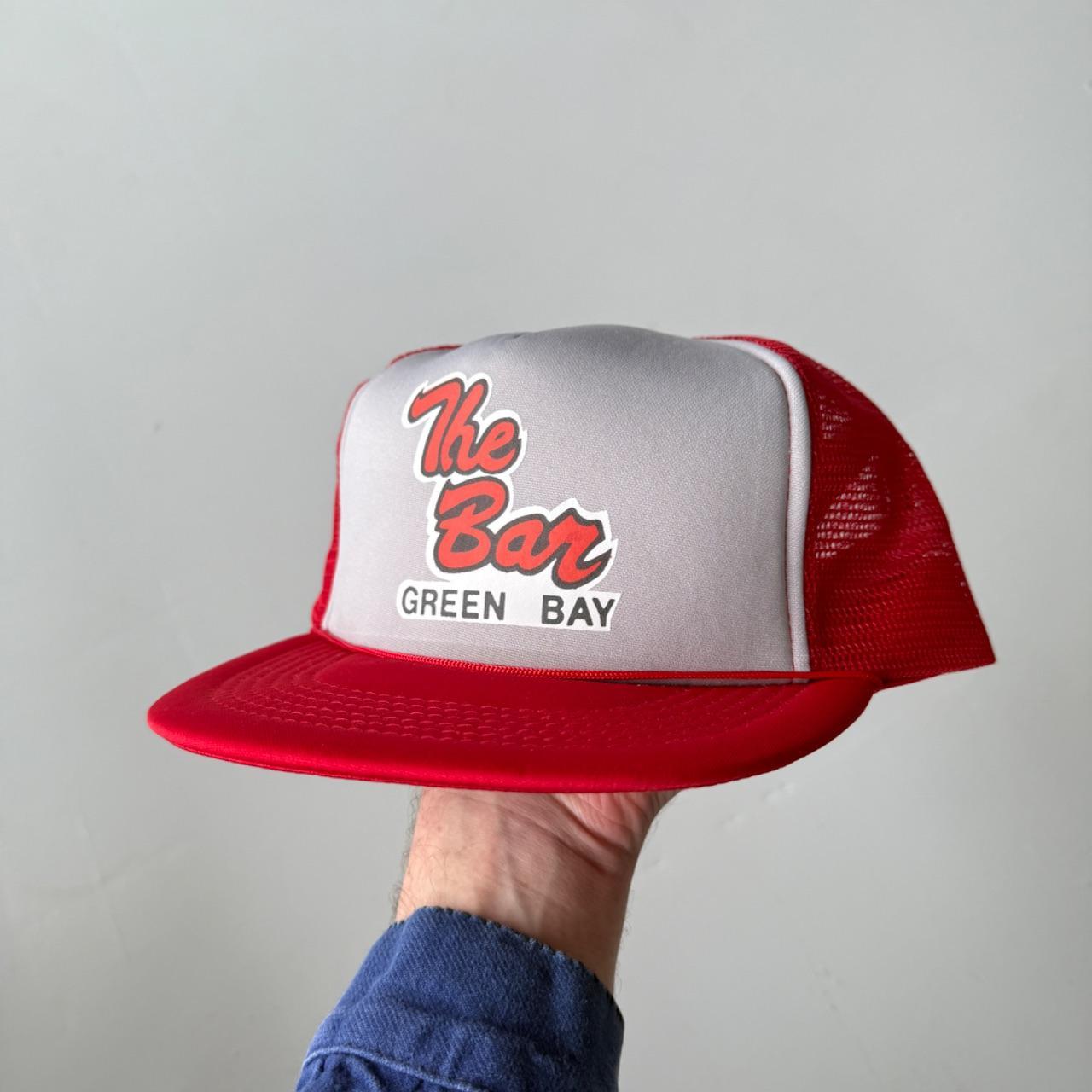 Red The Bar Vintage Foam and Mesh SnapBack Trucker Cap