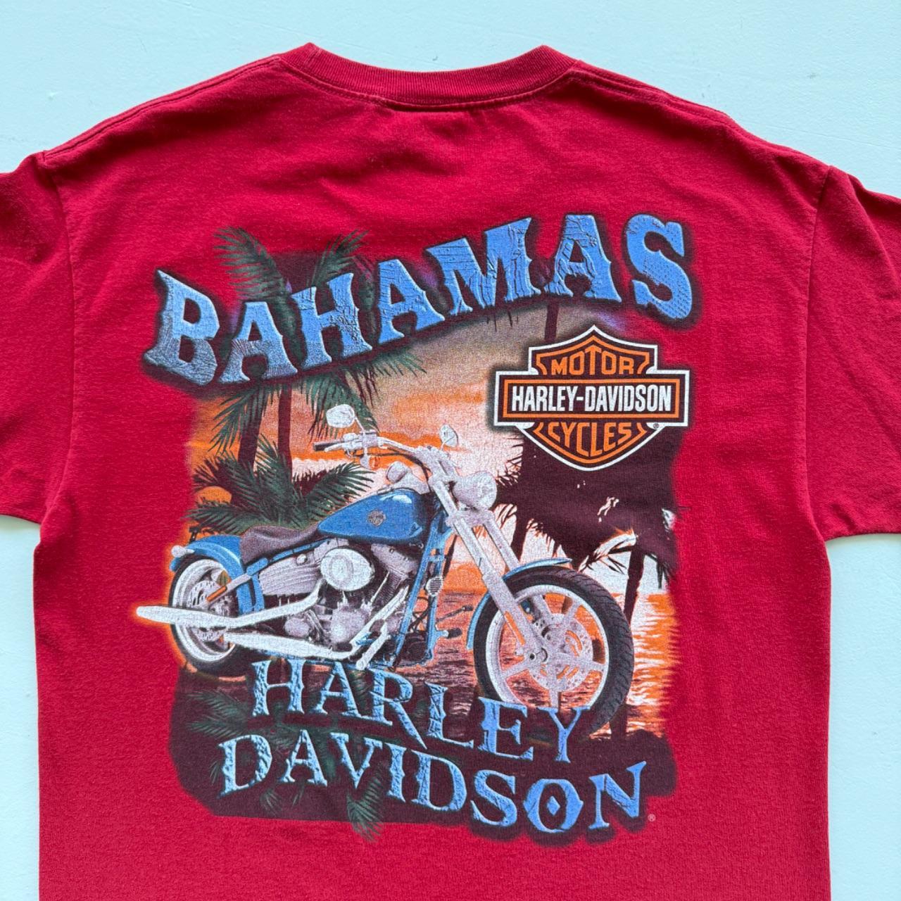 Red Harley Davidson 90s Vintage Graphic T-shirt - Large