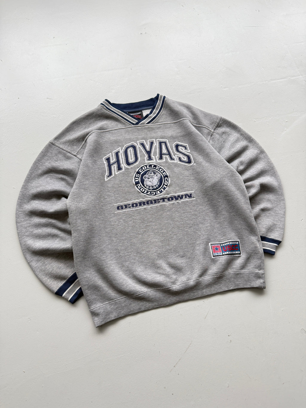 Nutmeg Mills Georgetown Hoyas 90's Vintage College Sweatshirt - Medium