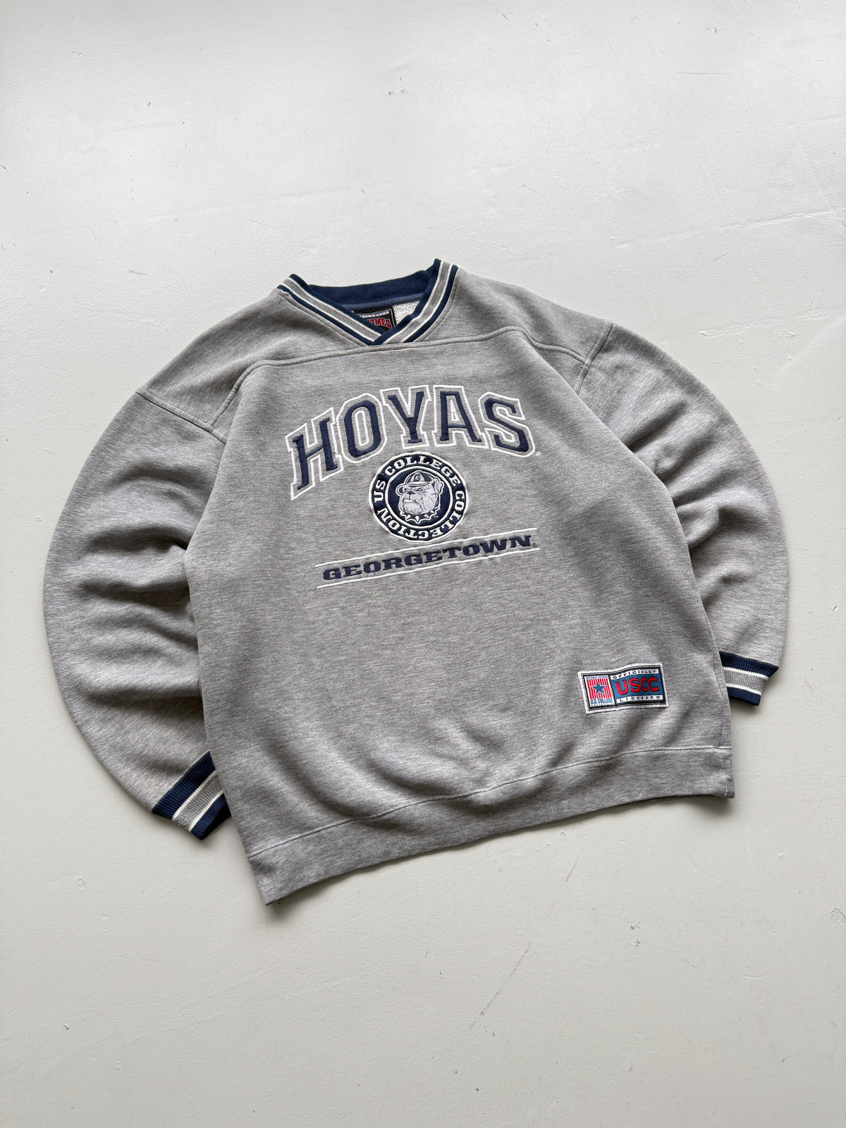 Nutmeg Mills Georgetown Hoyas 90's Vintage College Sweatshirt - Medium