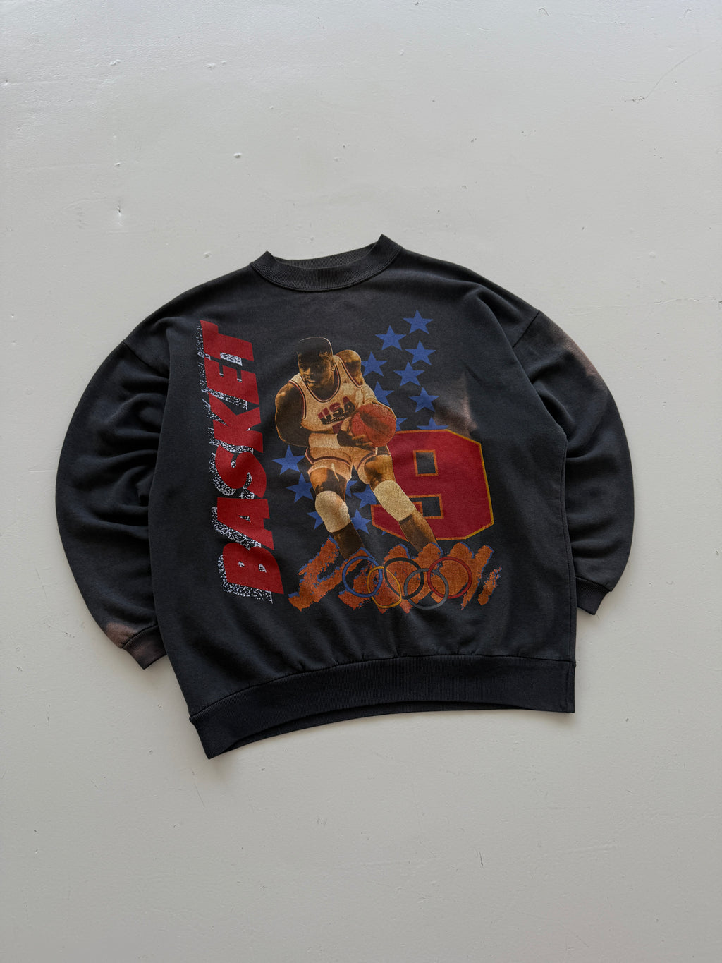 Patrick Ewing #9 USA Basketball Olympics 90's Vintage Sweatshirt - Medium