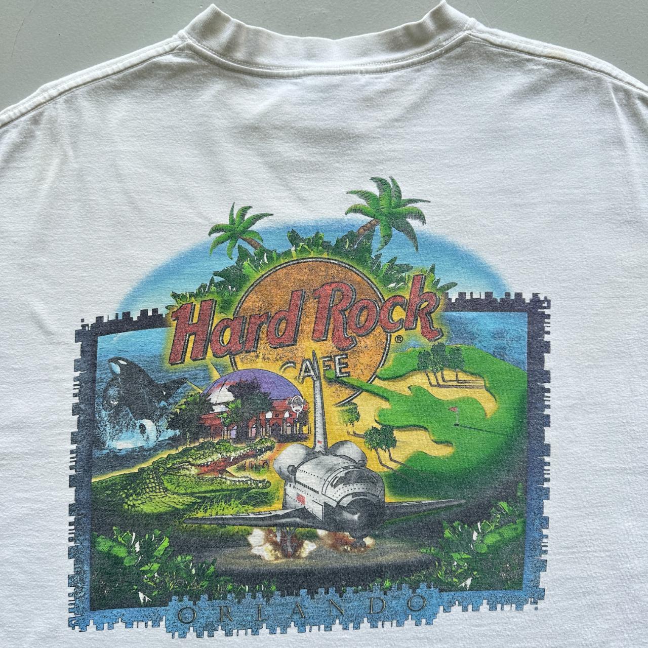 White Hard Rock Cafe Orlando Vintage 90's T-shirt - XL