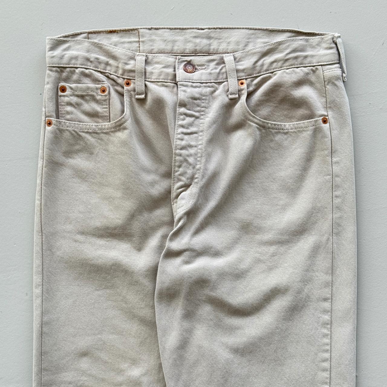 White Levi's 615 Orange Tab Denim 90's Vintage Jeans - 32” x 33”