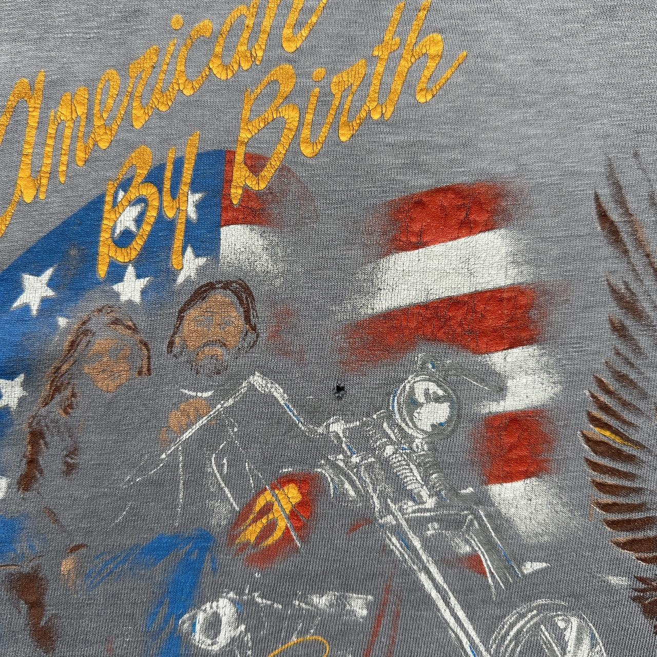 Faded Grey Harley Davidson Bridewater England 80s Vintage T-shirt - Medium