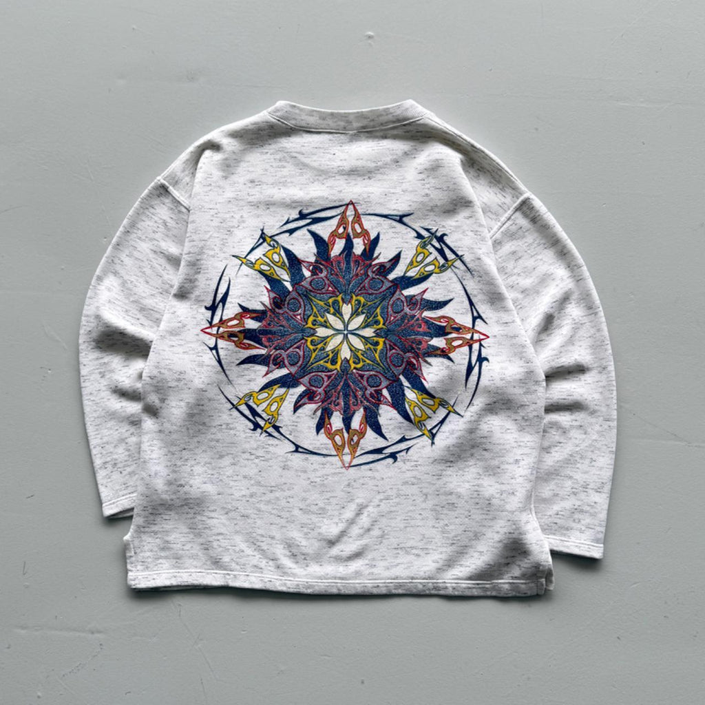 Grey Surfer 90’s Vintage Surf Style Sweatshirt - Medium