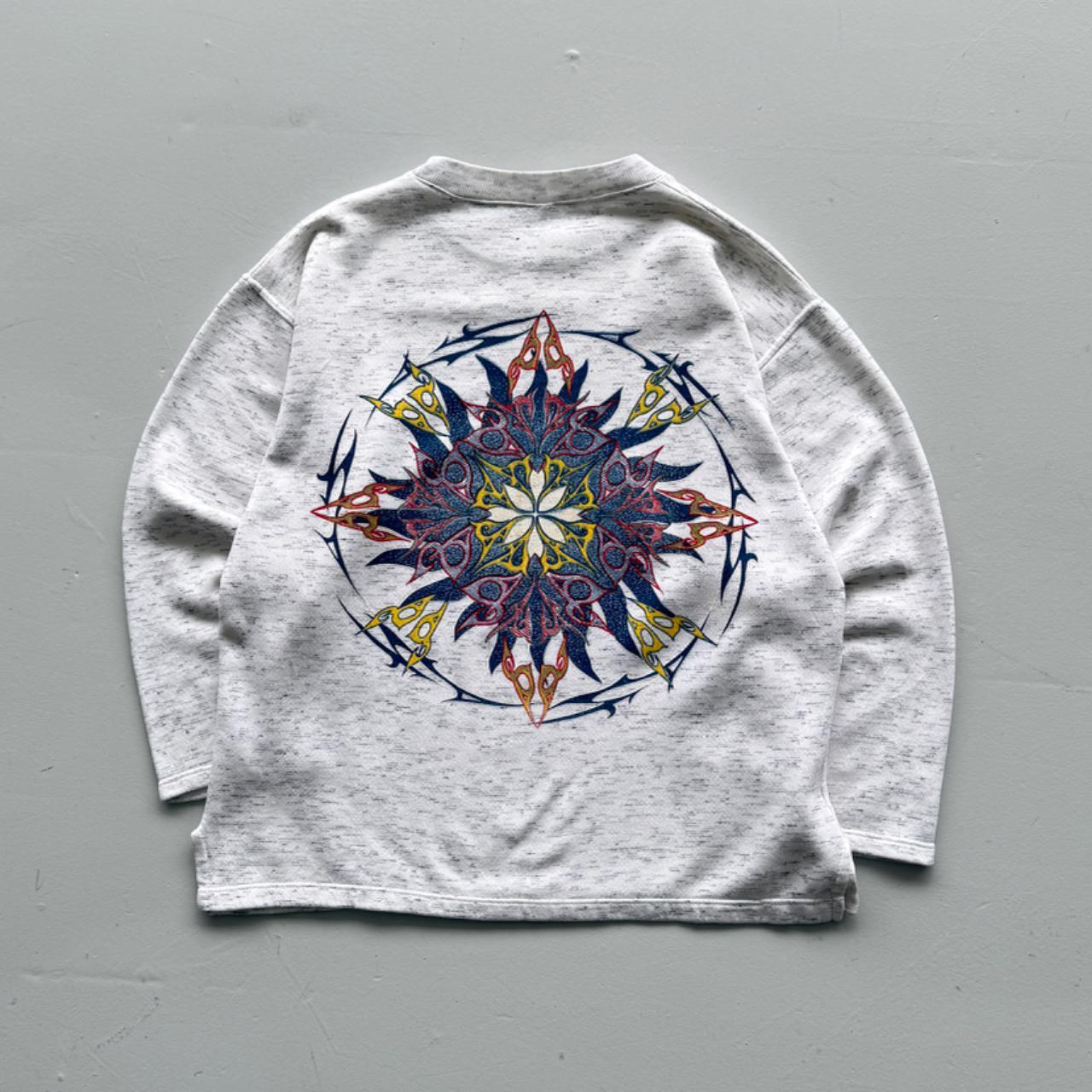 Grey Surfer 90’s Vintage Surf Style Sweatshirt - Medium
