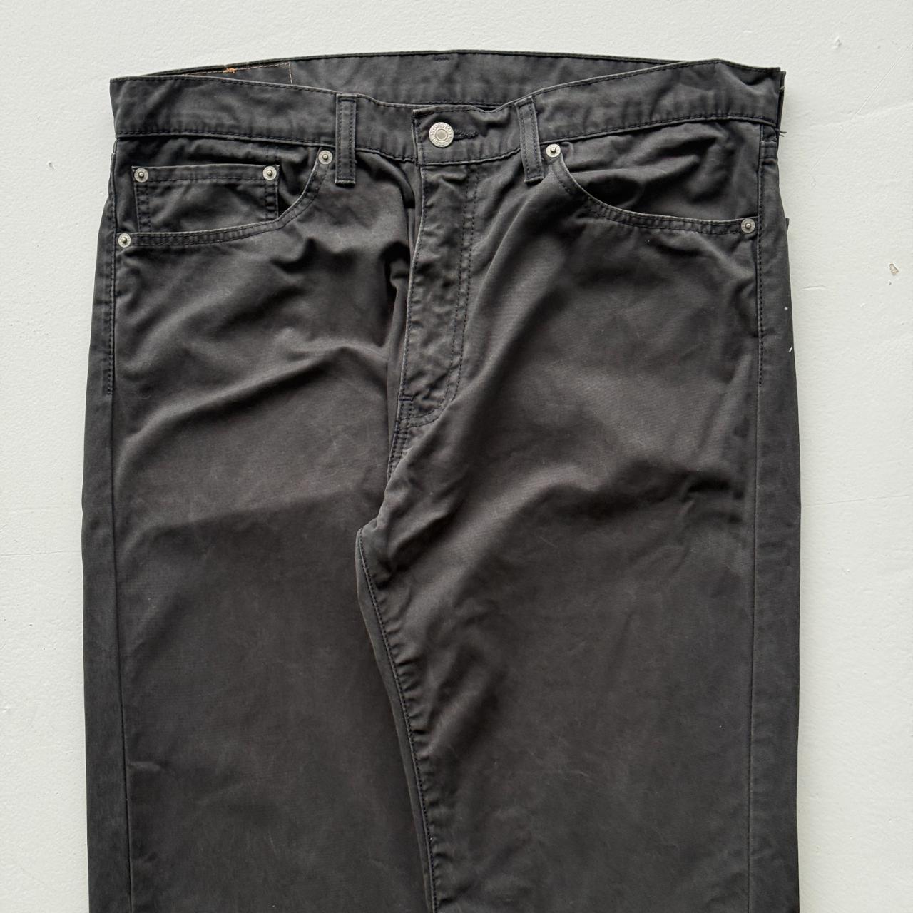 Black Levi's 505 Denim Straight Leg 90's Vintage Jeans - 36” x 30”
