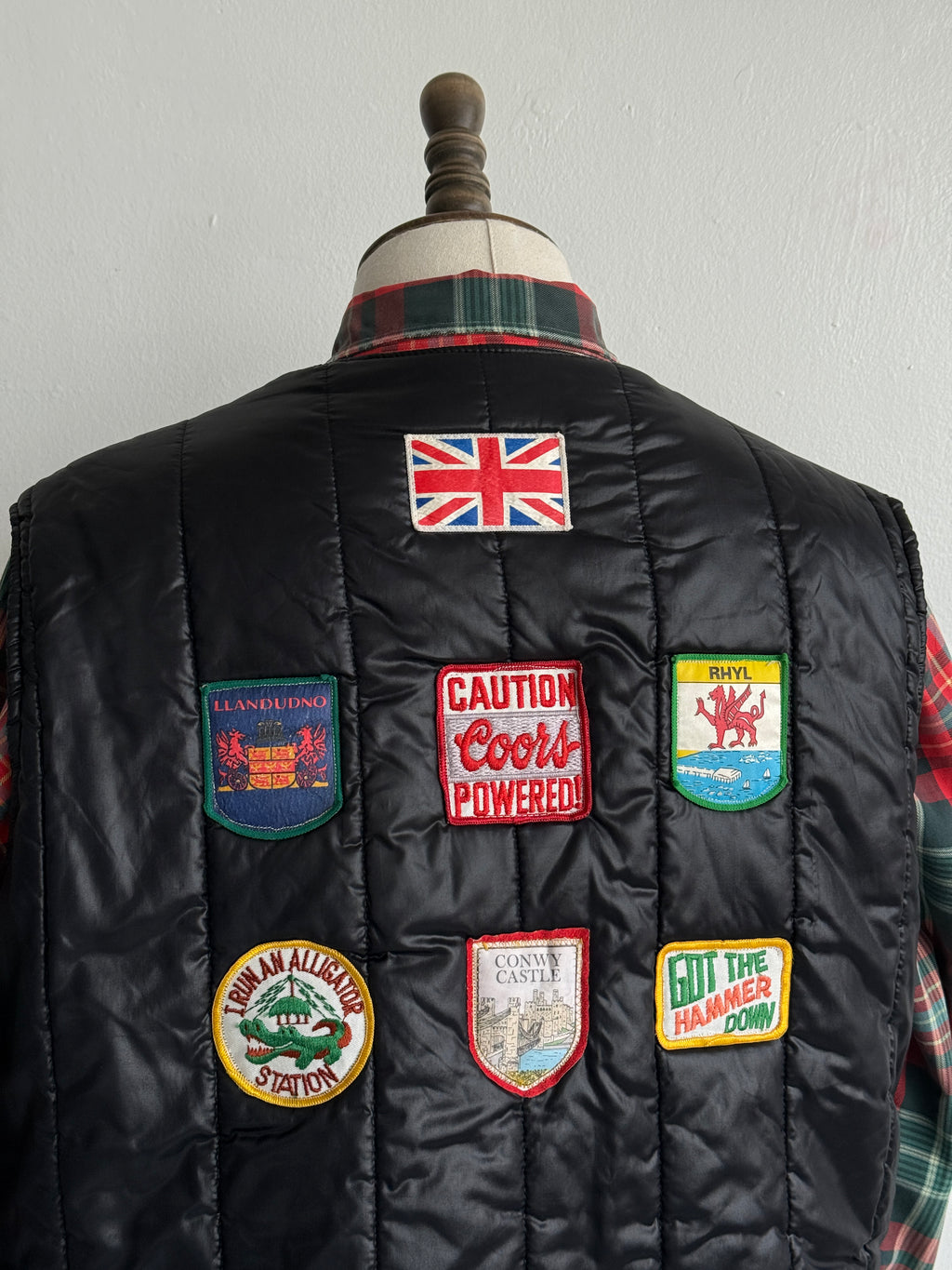 CB Radio Nuts Patch Quilted 70s/80s Vintage Gilet Vest - XL