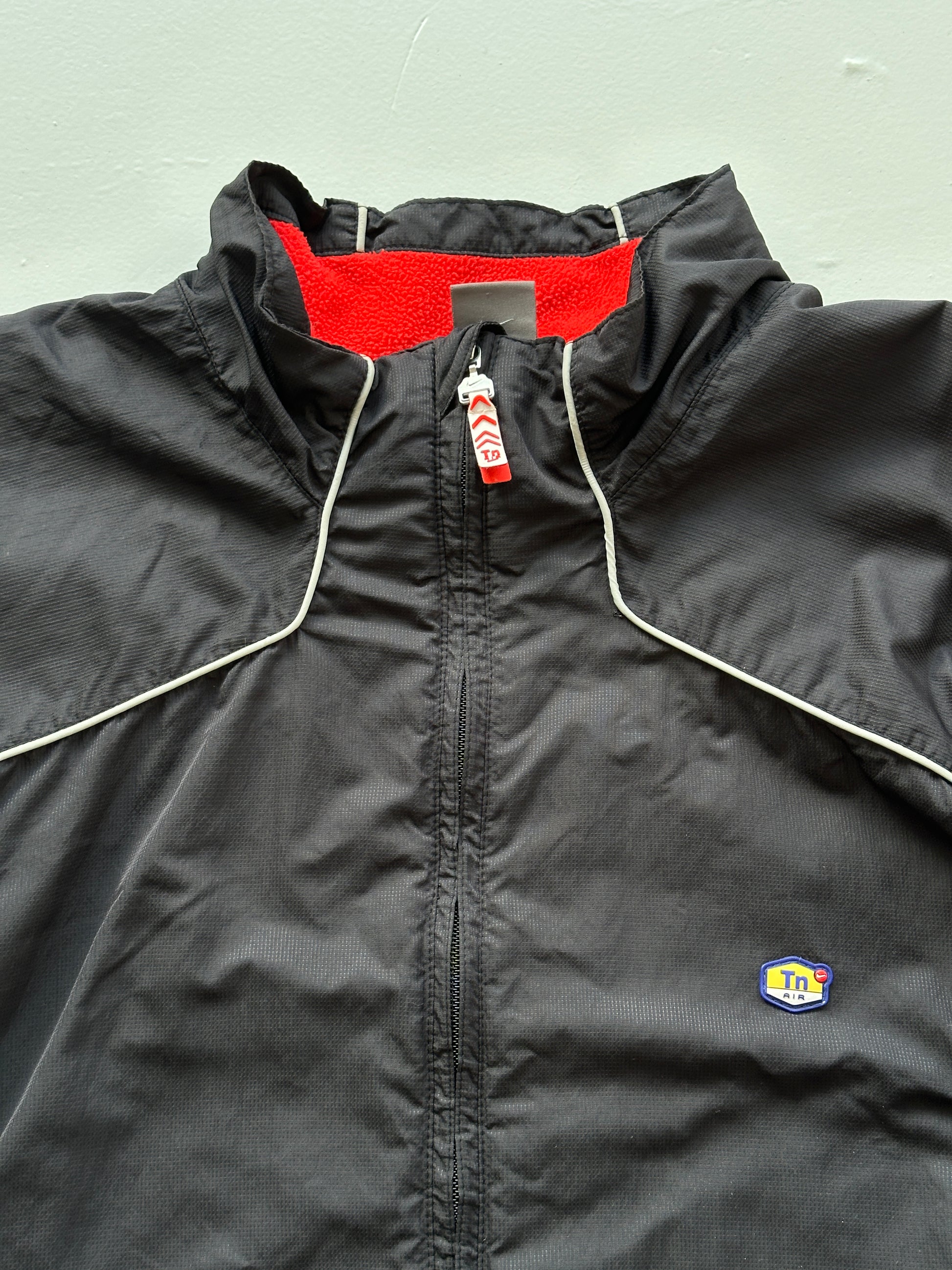 Black Nike Air TN Y2K Vintage Track Jacket - 2XL