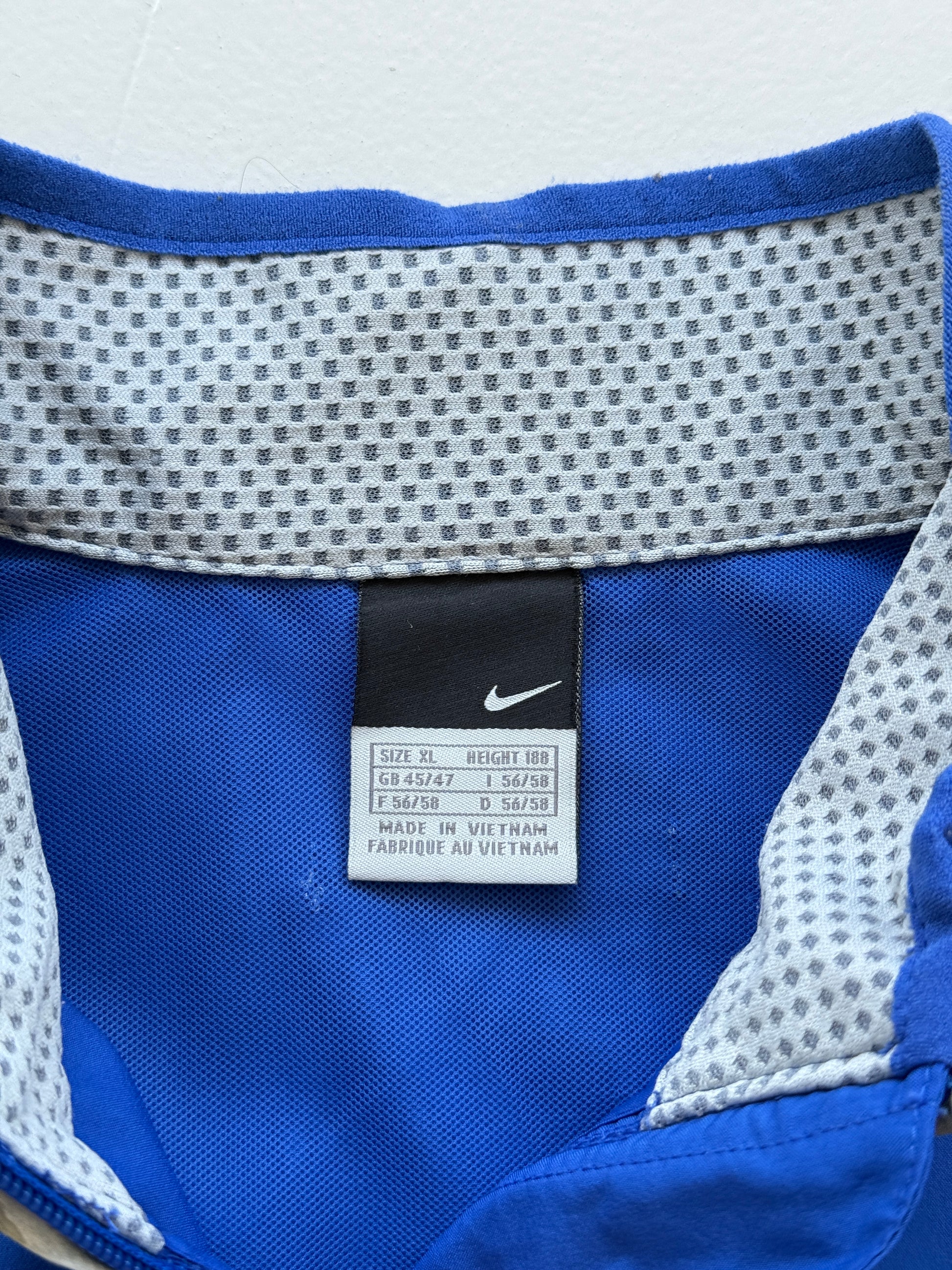 Nike Blue Running 00's Vintage Windbreaker Jacket - XL