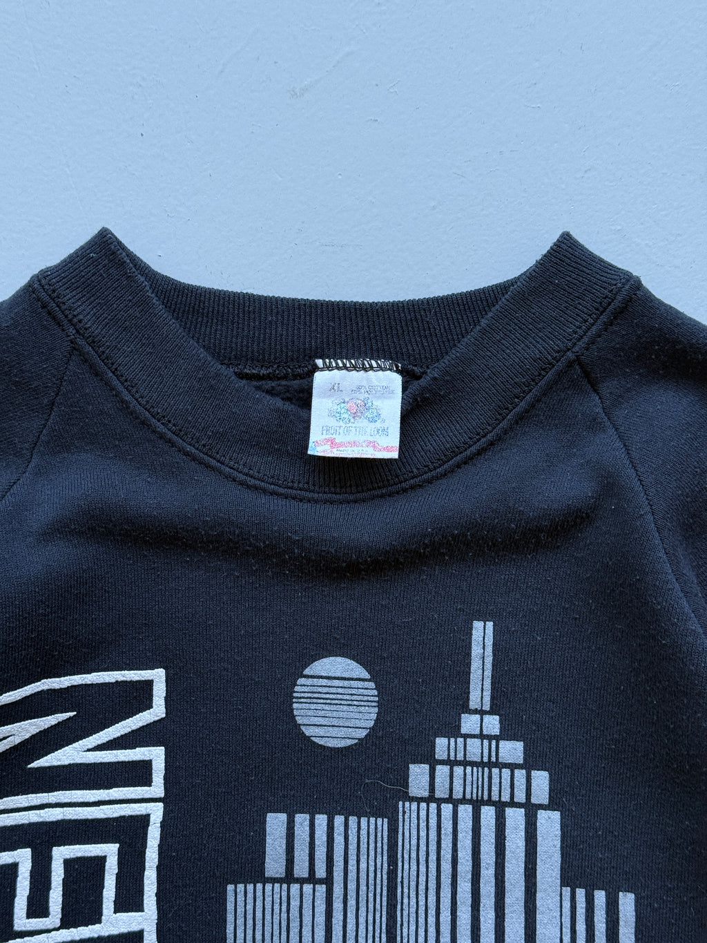Navy New York 90's Vintage Tourist Sweatshirt Jumper - XL