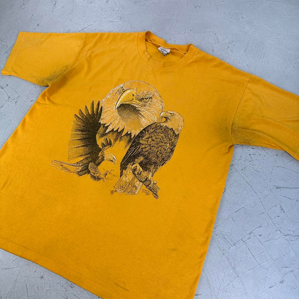 Eagle Yellow 90s vintage T-shirt - Medium
