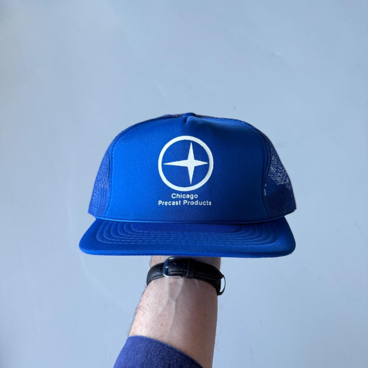 Blue Chicago Precast Production Vintage Foam and Mesh SnapBack Trucker Cap