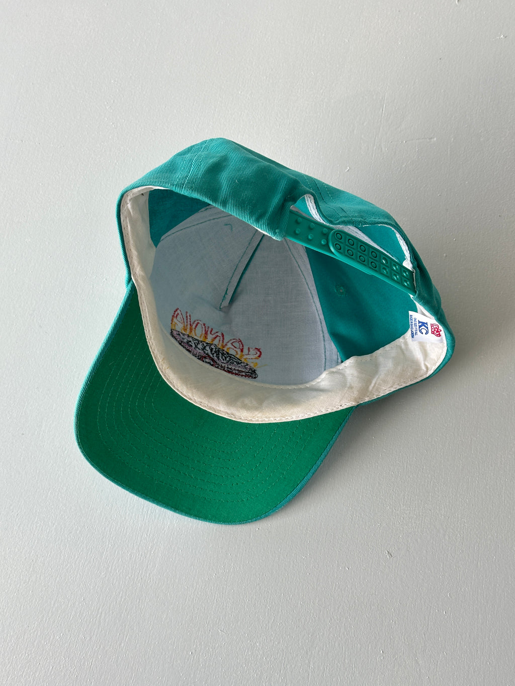 Teal Sandia Casino 90's Vintage SnapBack Trucker Cap