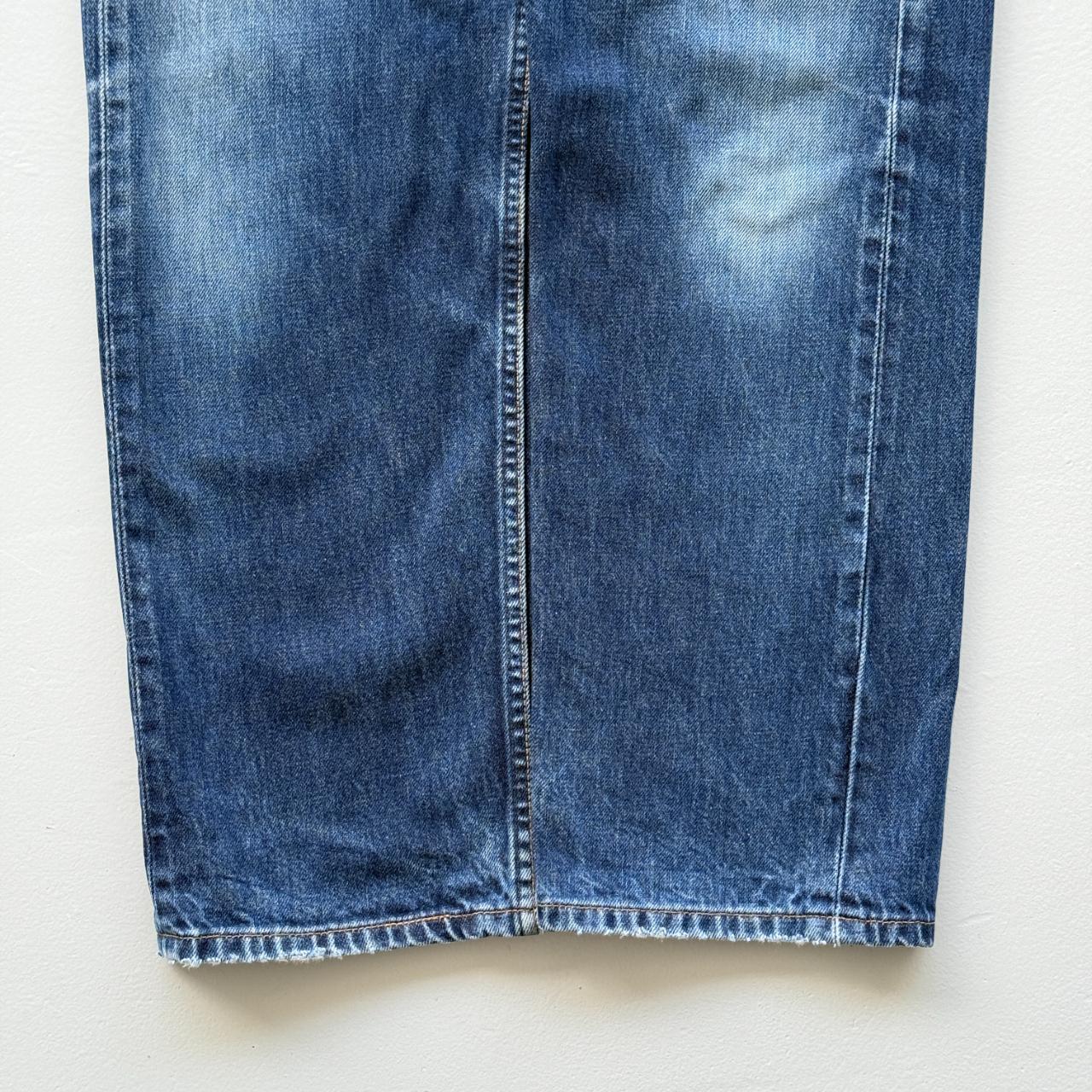 Navy Blue Levi's 501 Denim Straight Leg 90's Vintage Jeans - 32” x 29”