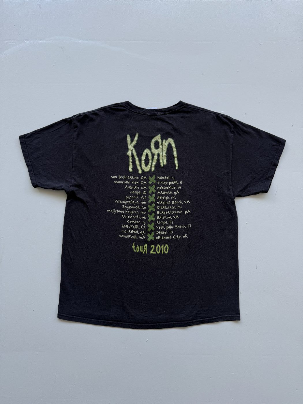 Korn Tour 2010 Vintage Band T-Shirt - XL
