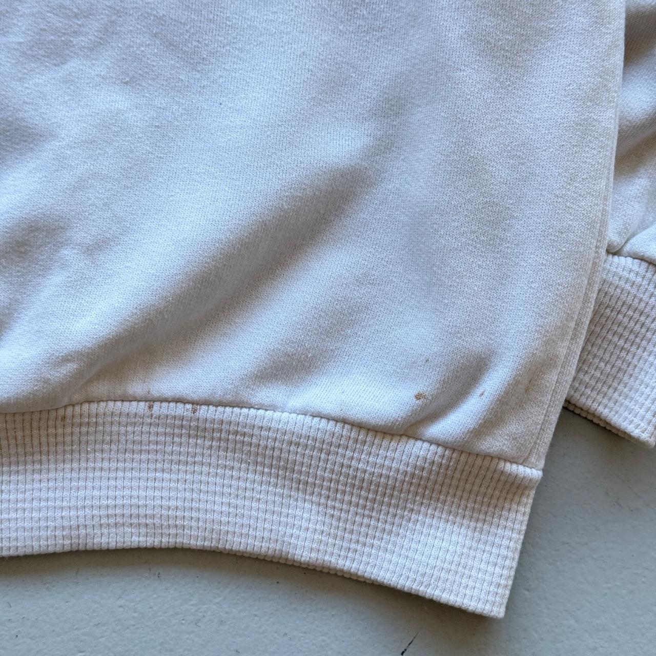 Cream Adidas Tennis 90s Vintage Graphic Sweatshirt - Small