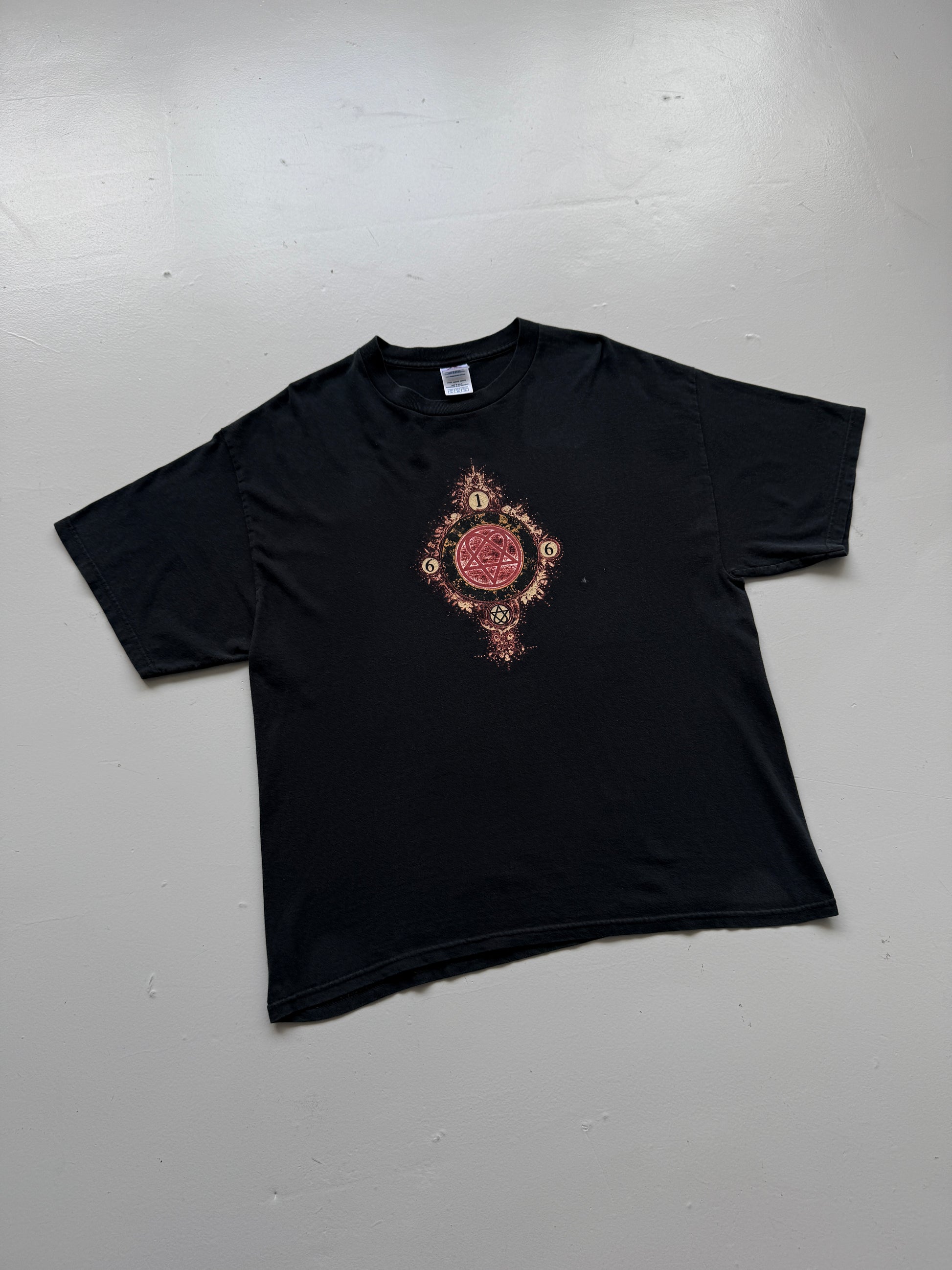 Black H.I.M. Heartagram 616 Mid-2000's Vintage Band Graphic T-Shirt - Large