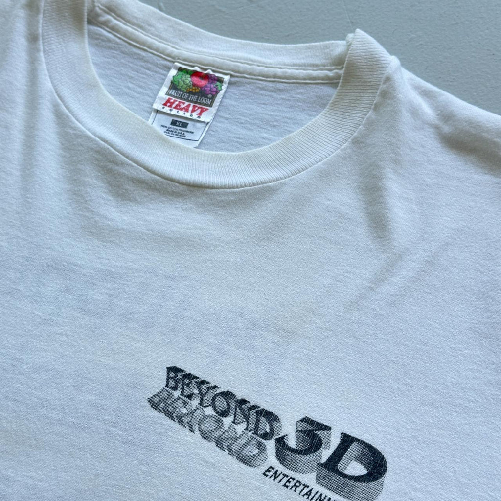 White Beyond 3D Vintage 90's T-shirt - XL