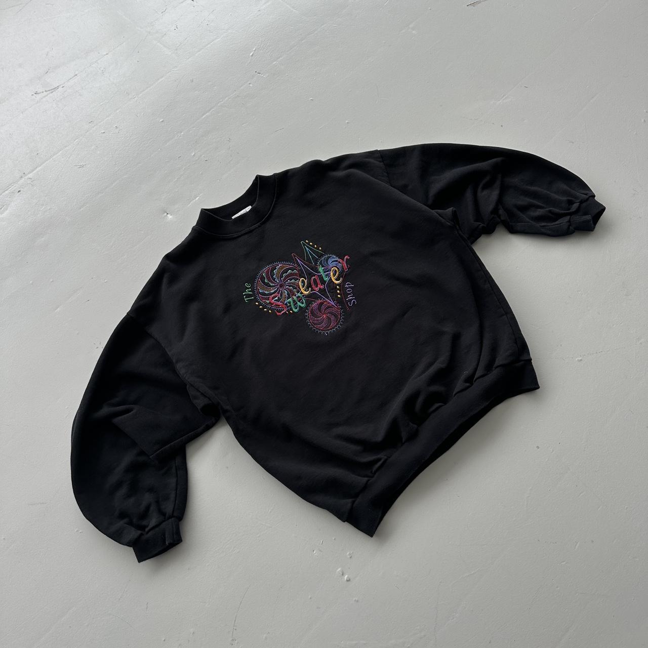 Black The Sweater Shop Vintage Embroidered Sweatshirt - XL