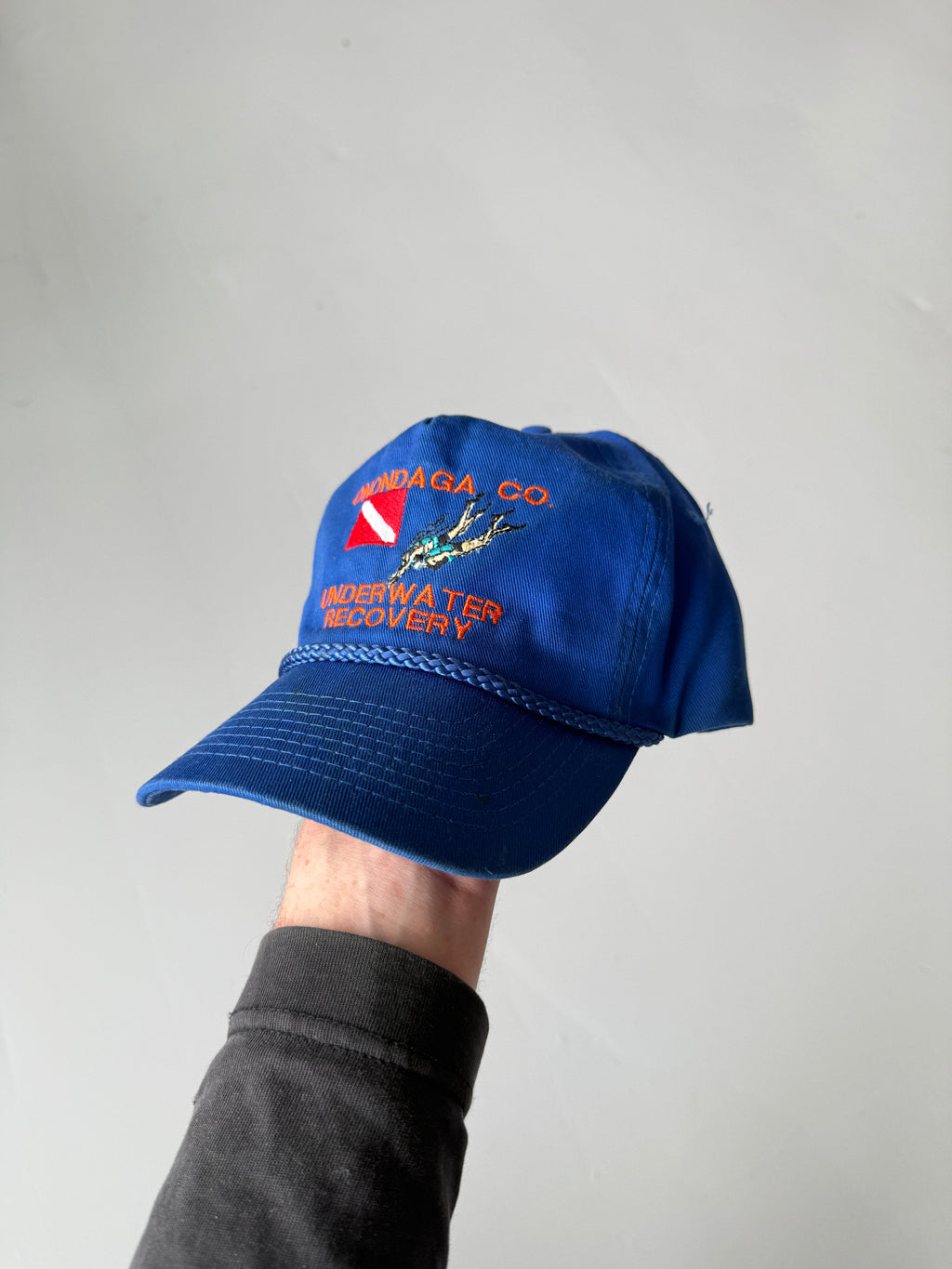 Blue Underwater Recovery Vintage Cotton SnapBack Trucker Cap