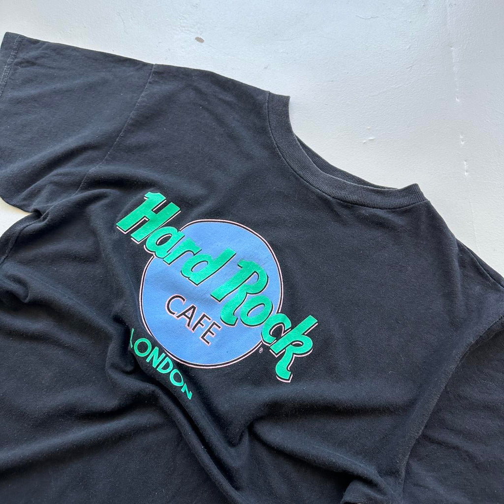 Hard Rock Cafe London Black 90s Vintage T-shirt - Medium