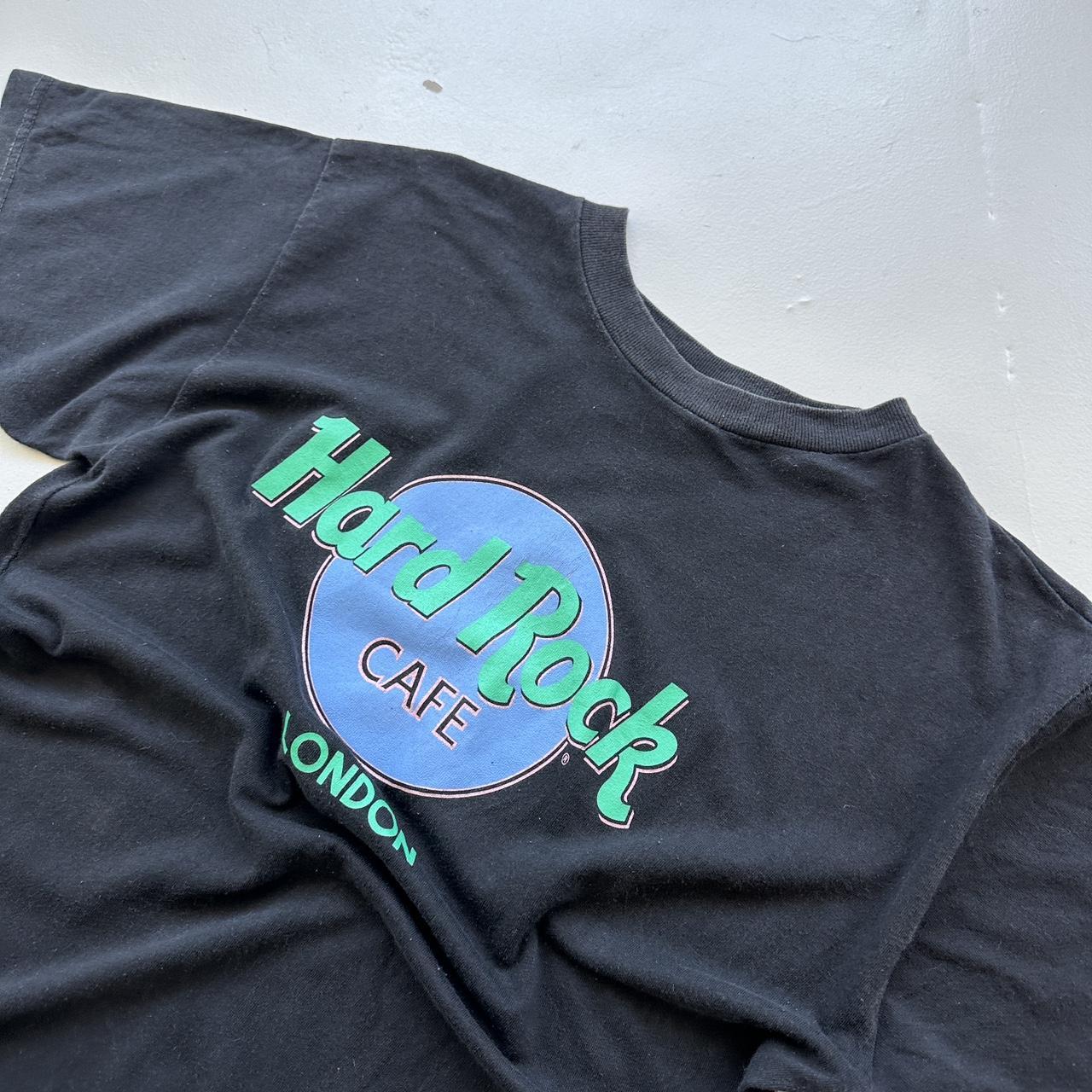 Hard Rock Cafe London Black 90s Vintage T-shirt - Medium