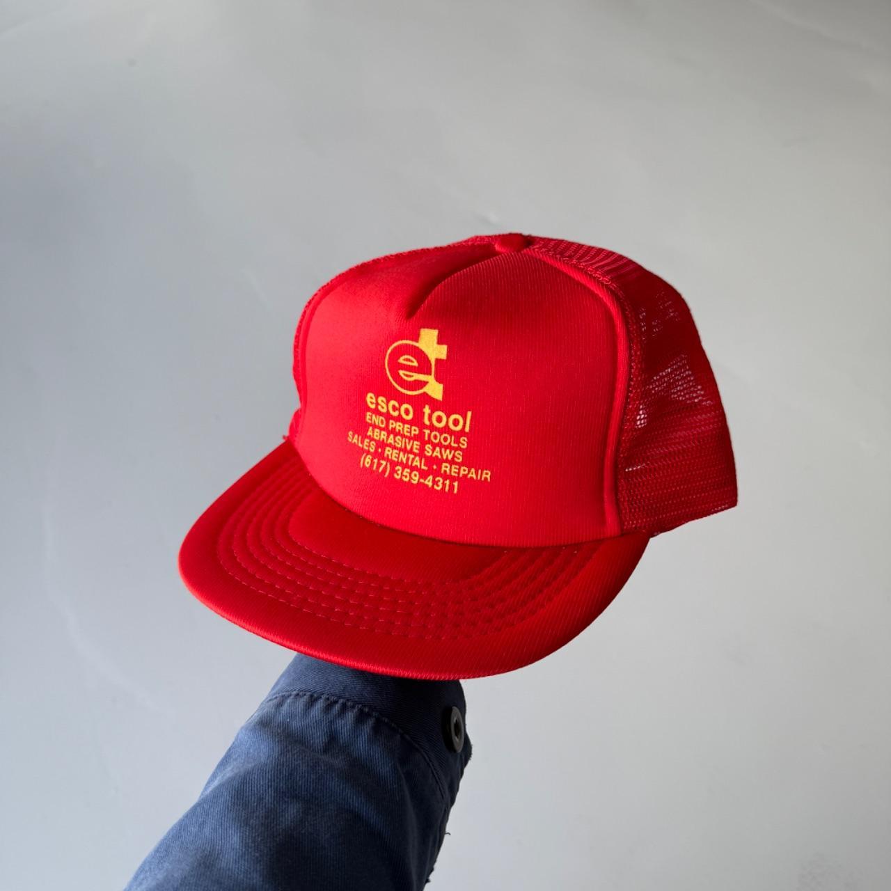 Red Esco Tool Vintage Foam and Mesh SnapBack Trucker Cap