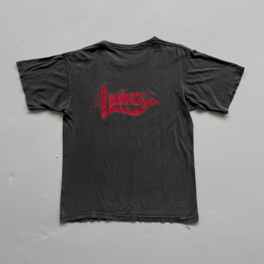 Faded Grey Leno 90s Vintage Graphic Band T-Shirt - Large