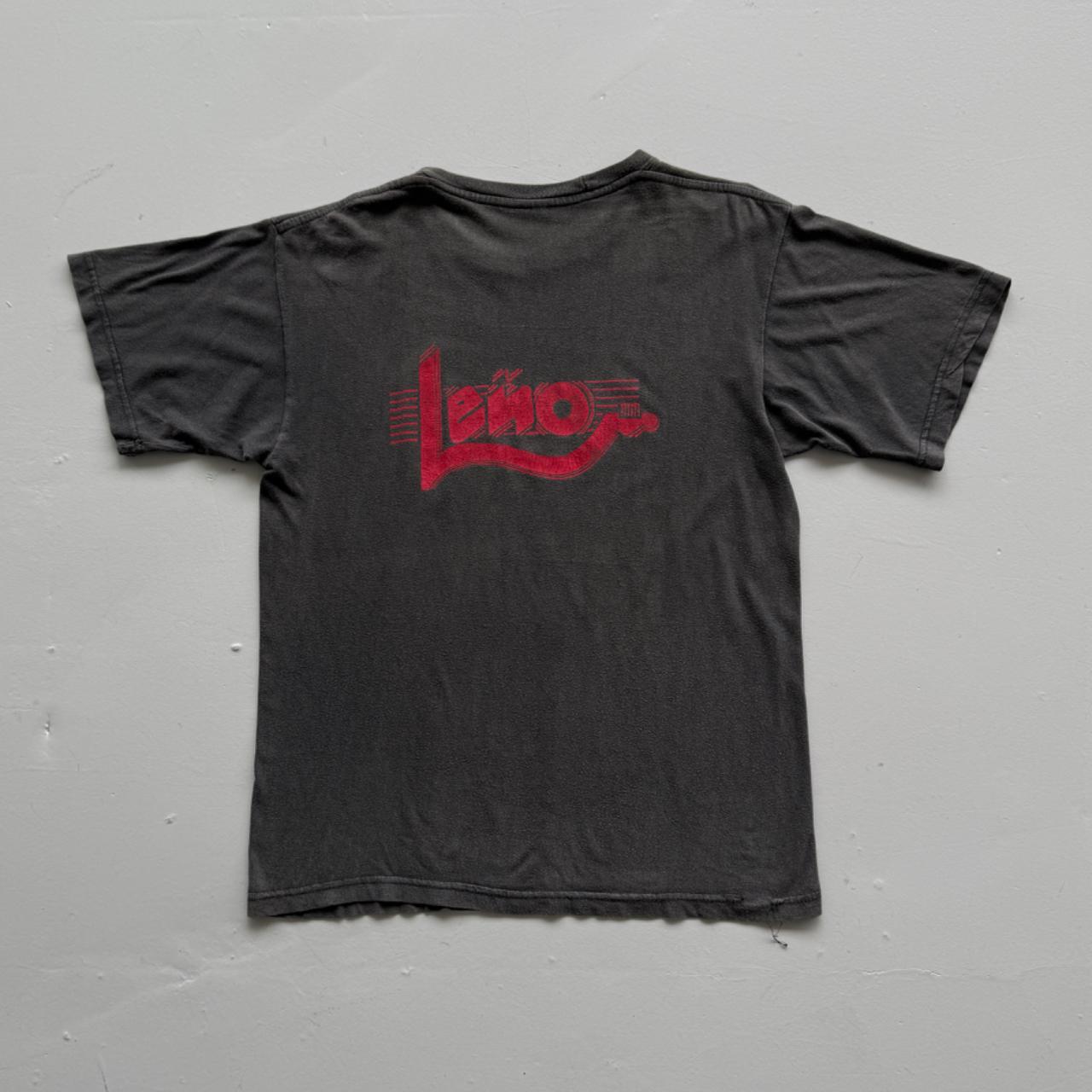 Faded Grey Leno 90s Vintage Graphic Band T-Shirt - Large